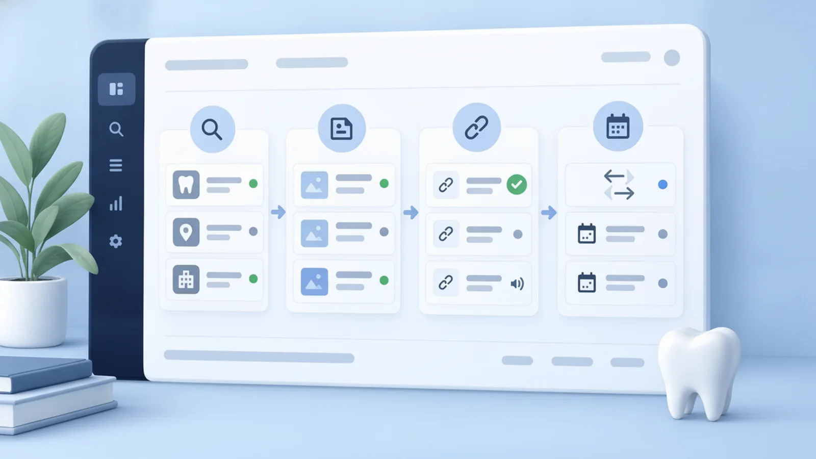 Illustrated Byteblock dashboard about the call your office could not answer